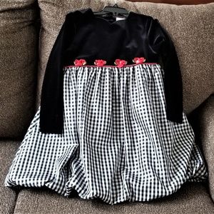 Youngland Holiday Dress Girls 5 Long Sleeve